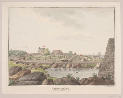 Christiansø. Sett från västra sidan av Søren L. Lange