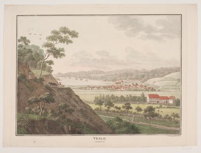 Vejle från nordväst av Søren L. Lange