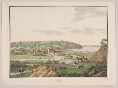 Vejle från sydväst av Søren L. Lange