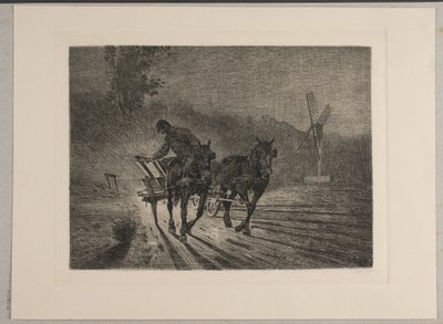 Arbetsbil. Kväll av Søren Lund