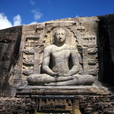 Buddha av Gal Vihare av Polonnaruwa (Sri Lanka) (Kung Parakrama Bahu med Attributed). av Sri Lankan School