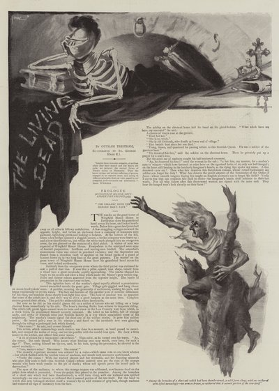Illustration för The Living Dead, av Outram Tristram av St. George Hare