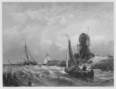 The Scheldt, Texel Island, från bilden i Vernon Gallery av Stanfield