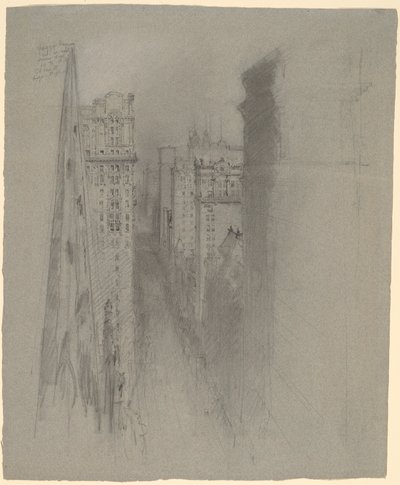 Norrut på Broadway från Trinity Church av Stanford White