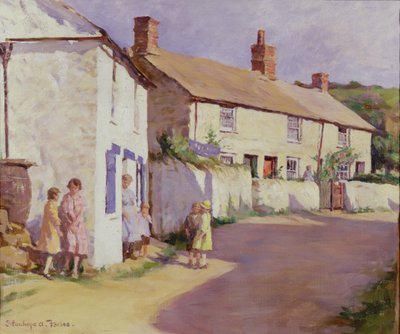 En byscen, Newlyn av Stanhope Alexander Forbes