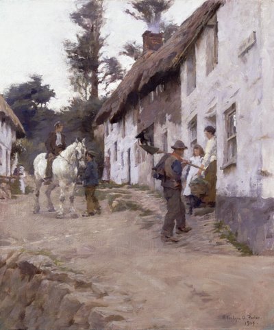 Kväll - Arbetarna återvänder av Stanhope Alexander Forbes