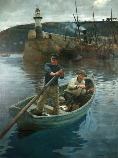 Fyren i Newlyn, Cornwall av Stanhope Alexander Forbes