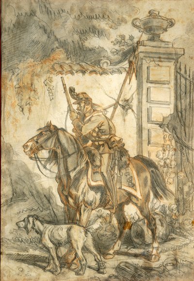 Lancers på patrull, Illustration av Stanislao Grimaldi del Poggetto av Stanislas Grimaldi del Poggetto