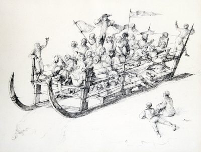 Släden, c1850-1890 av Stanislas Lepine