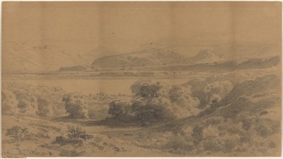 Panorama på en bergssjö av Stanislaus Graf von Kalckreuth