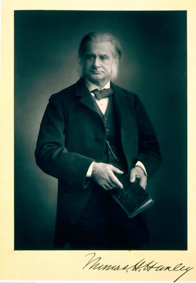 Professor Thomas H. Huxley (1825-95), biolog, porträttfotografi av Stanislaus Walery