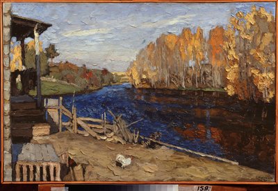 Höst. Målning av Stanislav Yulianovich Zhukovsky (Zhukovsky) (1873-1944), olja på duk av Stanislav Joulianovitch Joukovski