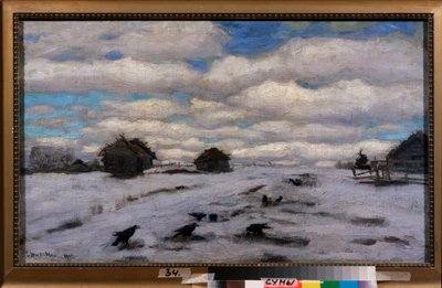 Degel. Peinture de Stanislav Yulianovich Zhukovsky (Joukovsky) (1873-1944), huile sir toile av Stanislav Joulianovitch Joukovski