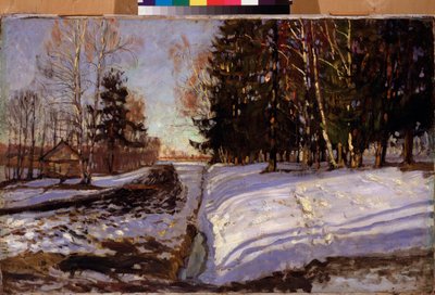 Mars. Målning av Stanislav Yulianovich Zhukovsky (Zhukovsky) (1873-1944), olja på duk av Stanislav Joulianovitch Joukovski