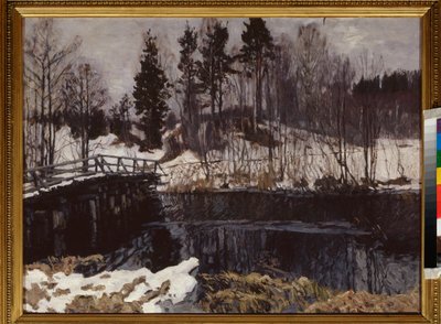 Vår. Målning av Stanislav Yulianovich Zjukovsky (Zhukovsky) (1873-1944), olja på duk. Rysk konst, tidigt 1900-tal, art nouveau, modernism. Statens konstmuseum för Republiken Karelen, Petrozavodsk (Ryssland). av Stanislav Joulianovitch Joukovski