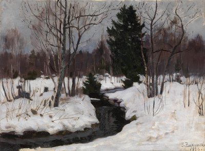Tidig vår, 1926 av Stanislav Julianovic Zukovskij