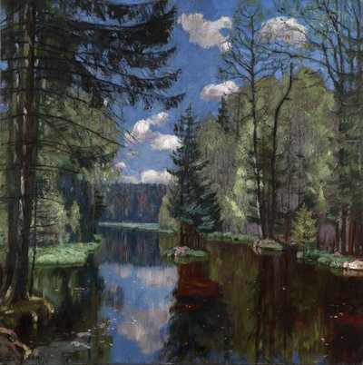 Forest Lake, 1934 av Stanislav Julianovic Zukovskij