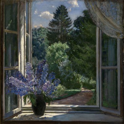 Utsikt från ett fönster, 1939 av Stanislav Julianovic Zukovskij