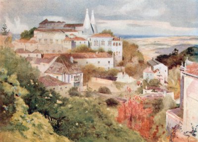 Det moriska palatset, Cintra (färglitografi) av Stanley Inchbold
