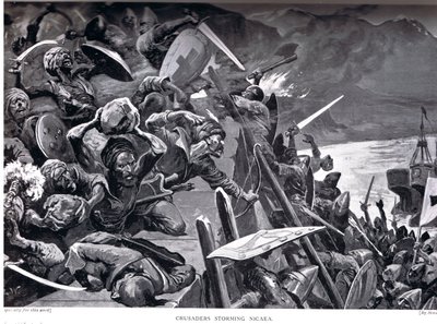 Crusaders Storming Nicaea, illustration från 