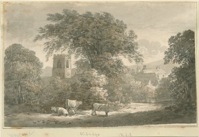 Aldridge Church: gravyr, nd [1762-1802] av Stebbing Shaw