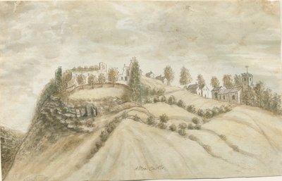 Alton Castle: akvarellmålning, nd [1762-1802] av Stebbing Shaw