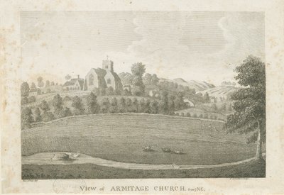 Armitage Church: gravyr, nd [1762-1802] (tryck) av Stebbing Shaw