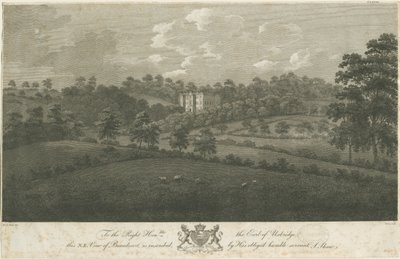Beaudesert Hall and Park: stålgravyr, nd [1762-1802] (tryck) av Stebbing Shaw