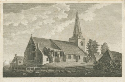 Church Eaton Church: gravyr, nd [c 1800] (tryck) av Stebbing Shaw