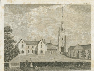 Clifton Campville Church: gravyr, nd [c 1790] av Stebbing Shaw