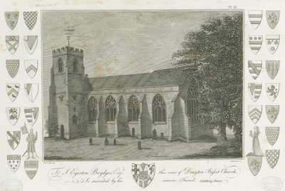 Drayton Bassett Church: gravyr, nd [1762-1802] (tryck) av Stebbing Shaw