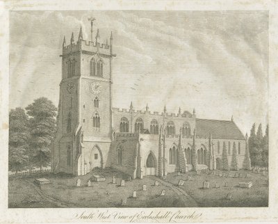 Ecclesall Church: gravyr och [1700-talet] (tryck) av Stebbing Shaw