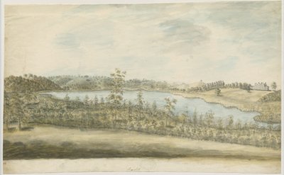 Forton - Aqualate Hall: akvarellmålning, nd [1762-1802] av Stebbing Shaw