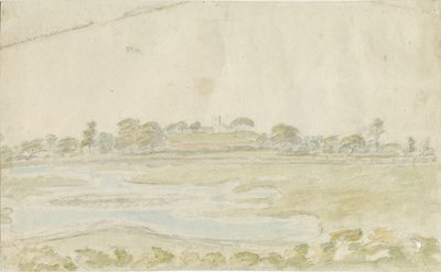 High Offley Church: akvarellmålning, nd [1762-1802] av Stebbing Shaw
