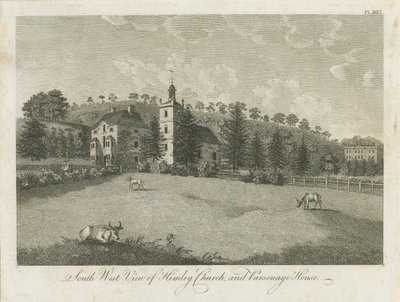 Himleys kyrka och prästgård: gravyr, nd [1762-1798] (tryck) av Stebbing Shaw