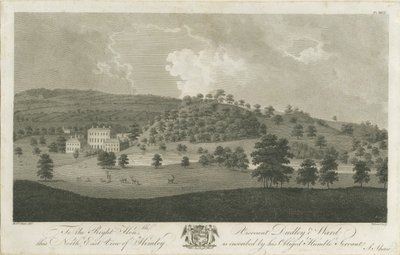 Himley Hall: gravyr, nd [1762-1798] av Stebbing Shaw