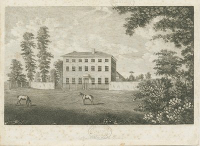 Little Onn Hall: linjegravyr, nd [1762-1802] av Stebbing Shaw