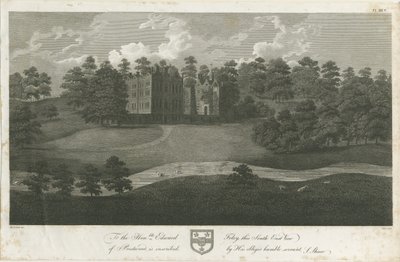 Prestwood Hall: gravyr, nd [1762-1802] av Stebbing Shaw