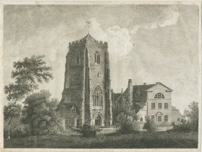Ranton Abbey [Priory]: gravyr och [sent 1700-tal] (tryck) av Stebbing Shaw