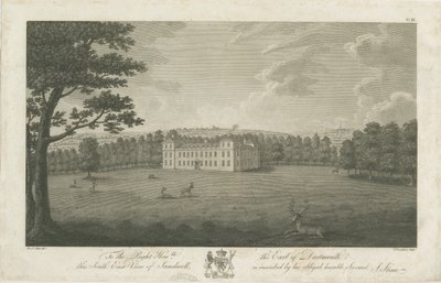 Sandwell Park - Hall: gravyr, nd [1762-1798] av Stebbing Shaw