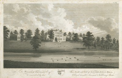 Shenstone - Little Aston Hall: gravyr, nd [1762-1798] (tryck) av Stebbing Shaw
