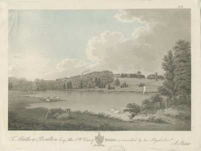 Soho - [Matthew Boultons] hus: gravyr, nd [c 1798] (tryck) av Stebbing Shaw