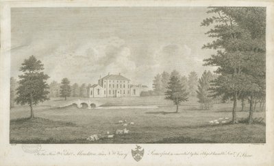 Somerford Hall: gravyr och [sent 1700-tal] (tryck) av Stebbing Shaw