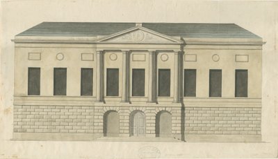 Stafford - County Gaol: akvarellmålning, nd [c 1794] (målning) av Stebbing Shaw