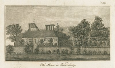 Wednesbury - Old House: gravyr, nd [1762-1802] (tryck) av Stebbing Shaw