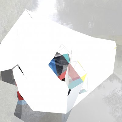 Färgglad geometrisk abstrakt konst av Stefan Fransson