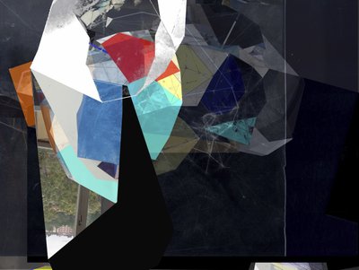 Färgglada geometriska lager av Stefan Fransson