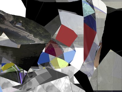 Modernt abstrakt collage av Stefan Fransson