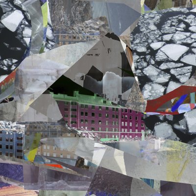 Stadsis-collage av Stefan Fransson