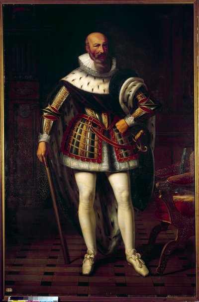 マキシミリアン・ド・ベテューヌ、マルキ・ド・ロズニー、シュリー公（1559-1641）の全身像 av Stefan Juliusz Norblin de la Gourdaine